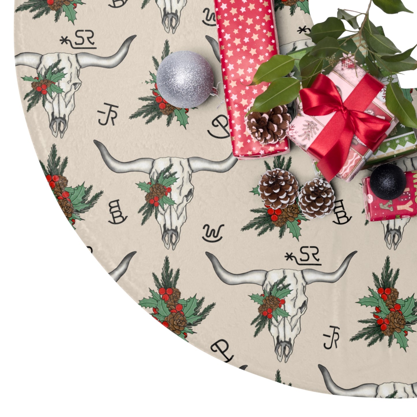 Rustic Boho Christmas Tree Skirt