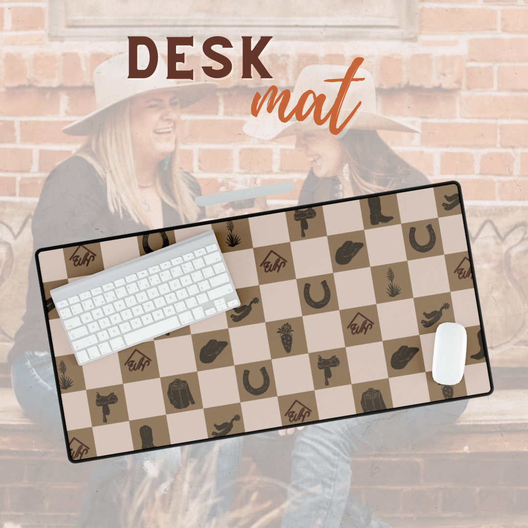 Checked Out Desk Mat