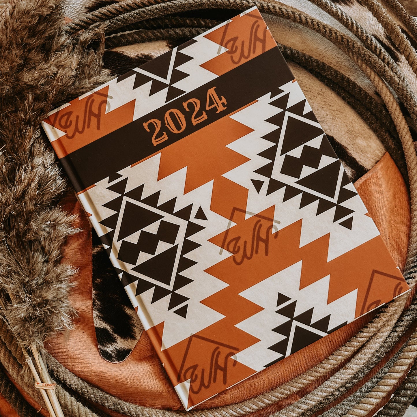 2024 Planner - "Santa Fe" Aztec - Hard Cover