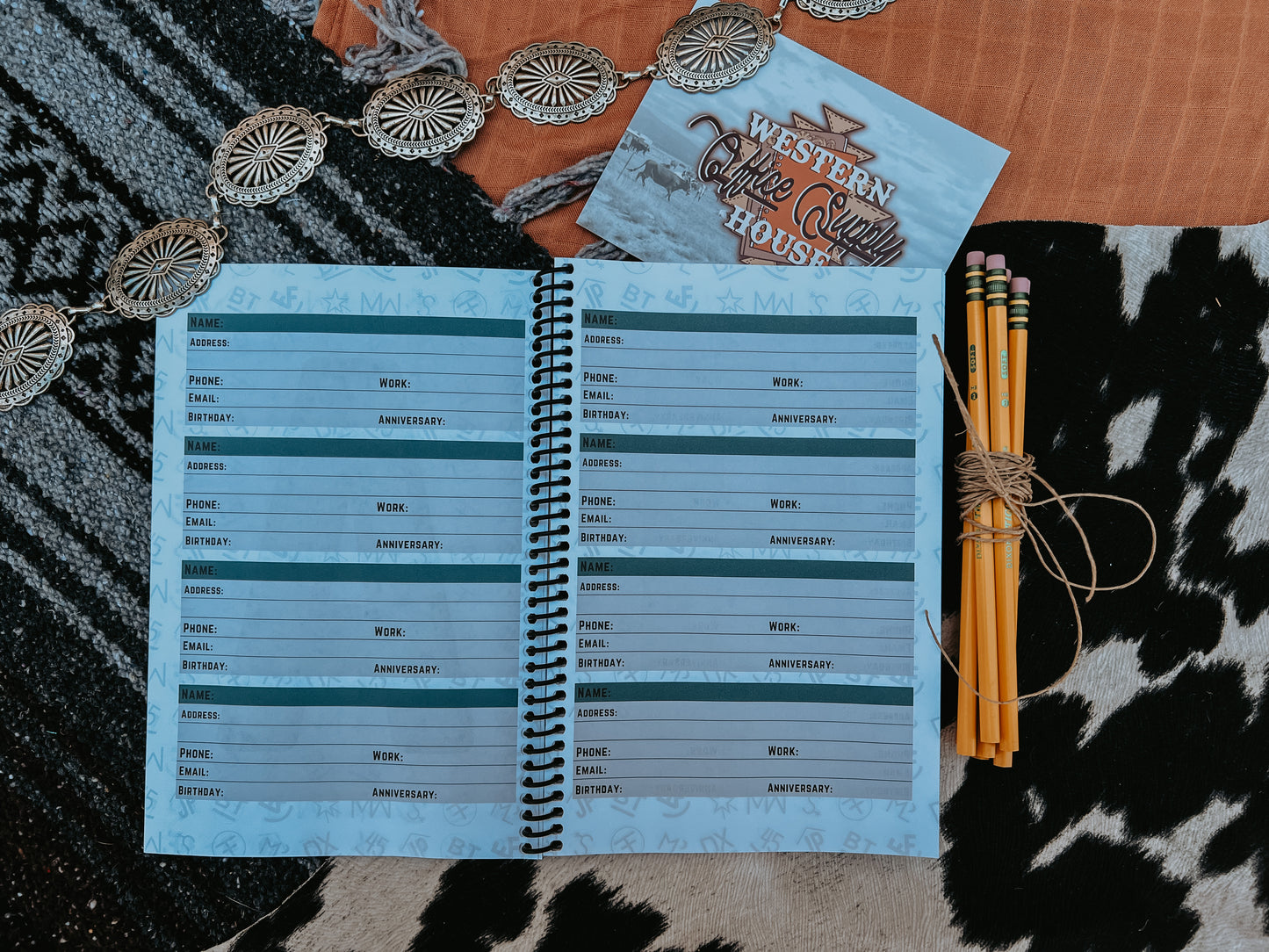 Address Book - Branded - 12 slot