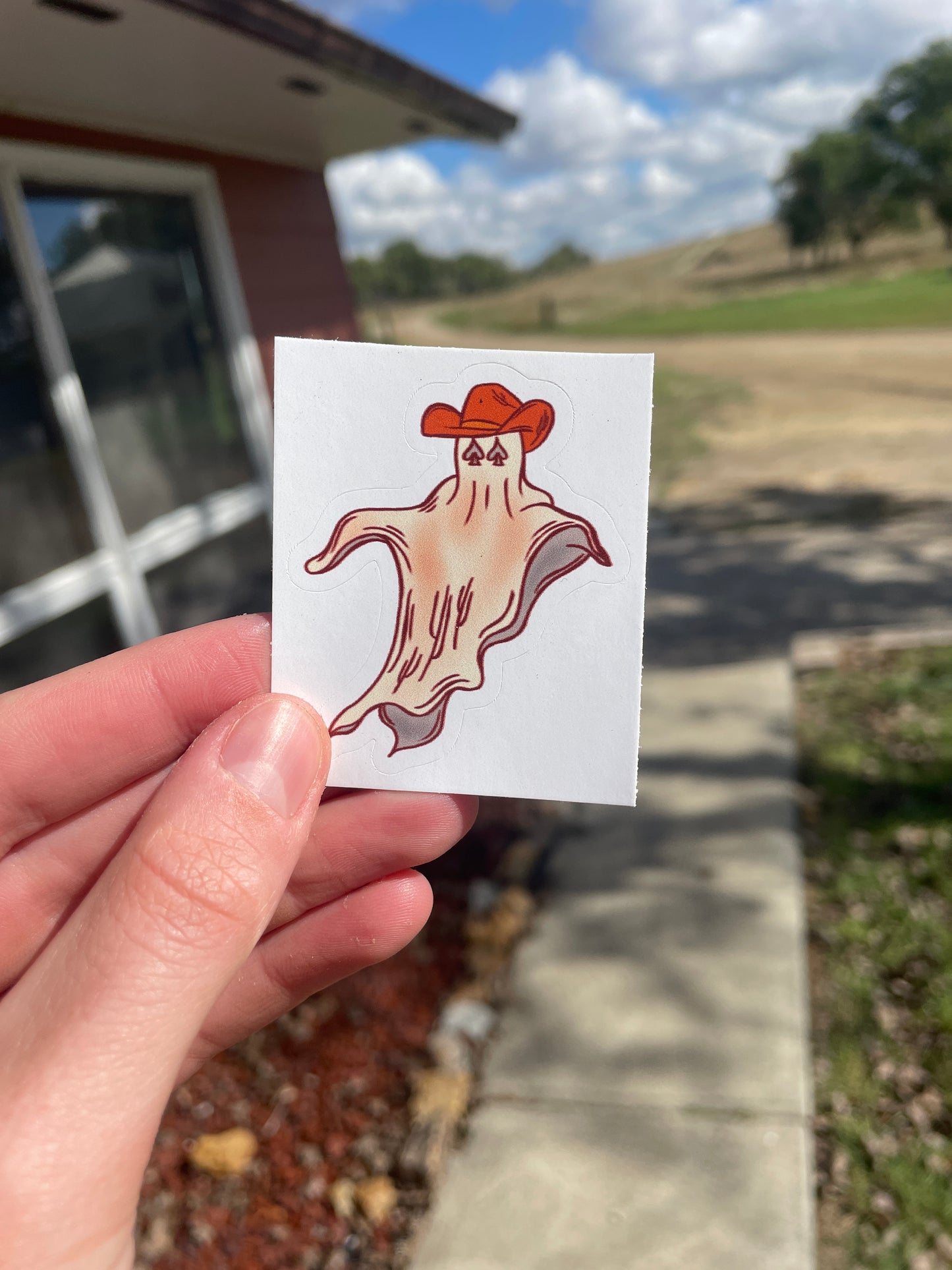 Cowboy Ghost Sticker