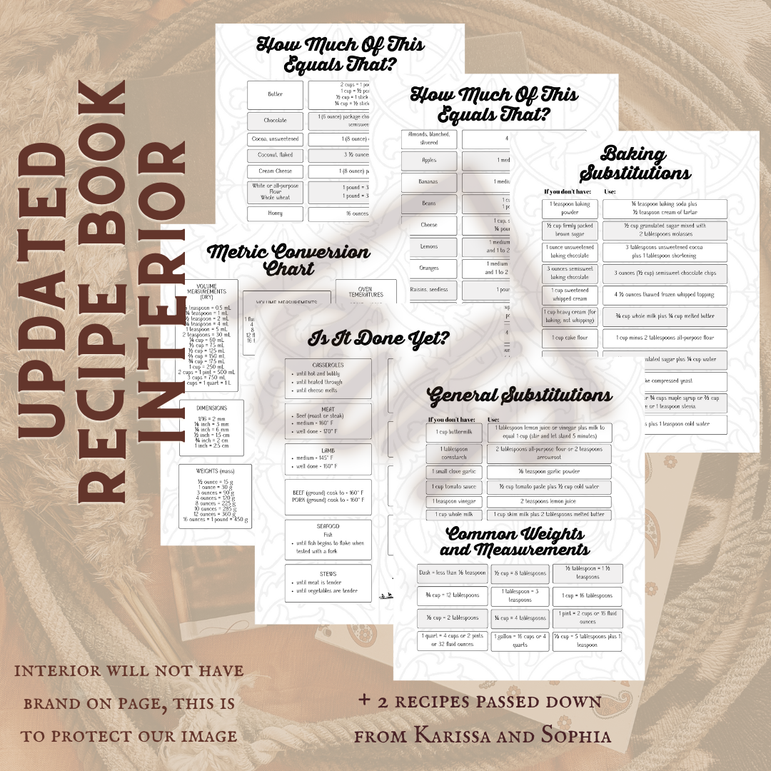 Recipe Book - Floral