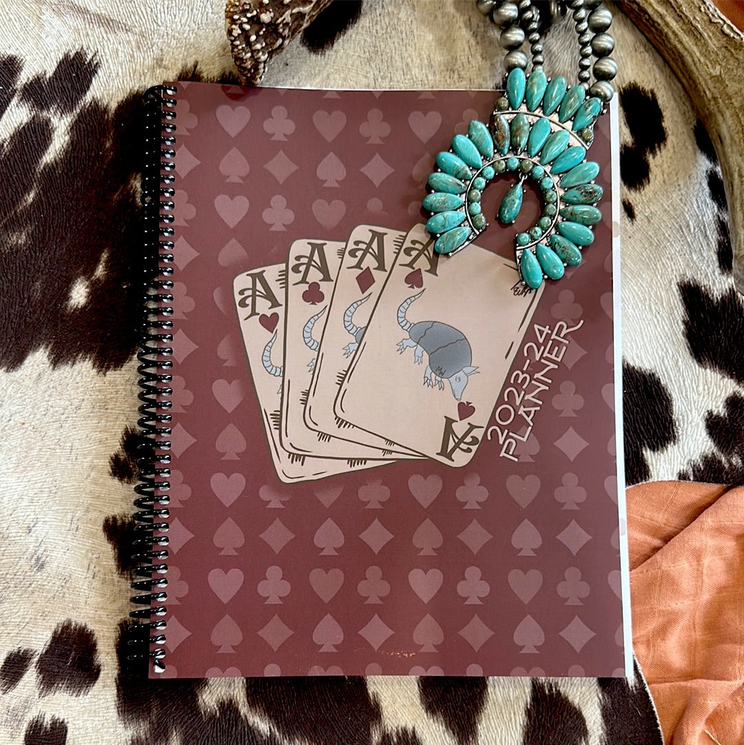 Armadillo Aces- Appointment Book- Spiral