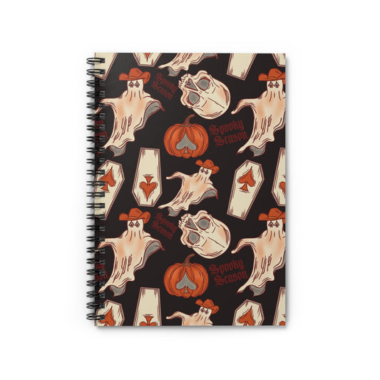 Spooky Western Themed Spiral Notebook