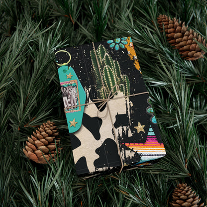 CUTE Western Christmas Wrapping Paper
