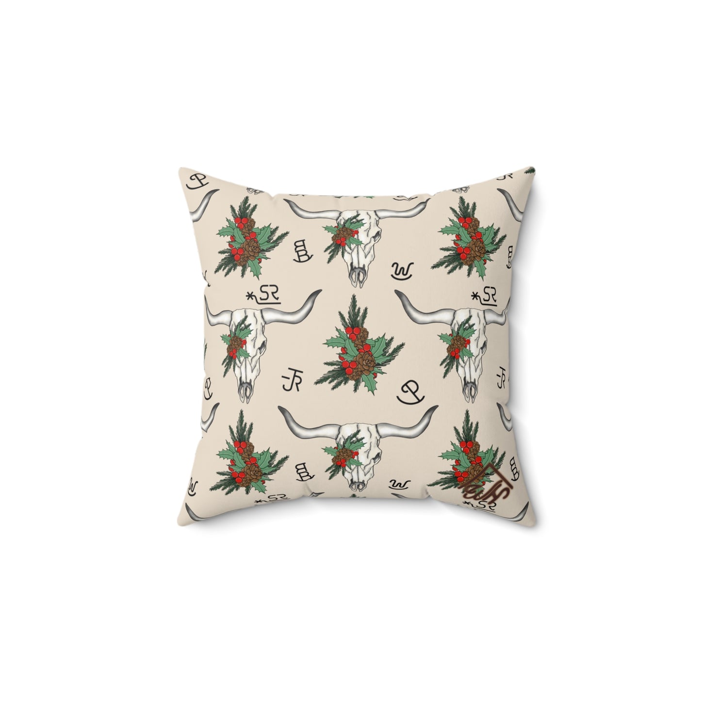 Christmas "Steer" Pillow