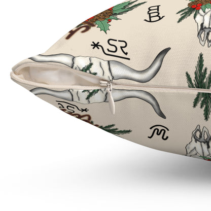 Christmas "Steer" Pillow