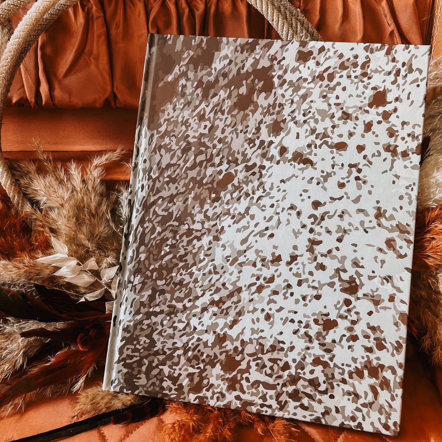 Brown Salt & Pepper Hide Print Cow/Calf Tracking Book