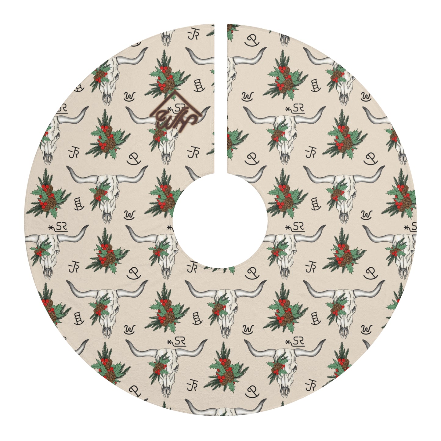 Rustic Boho Christmas Tree Skirt