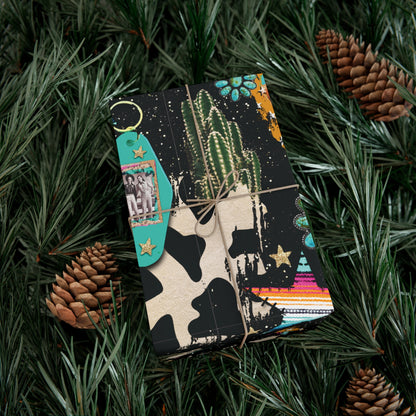 CUTE Western Christmas Wrapping Paper