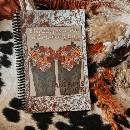 Address Book - Wildflower Cover