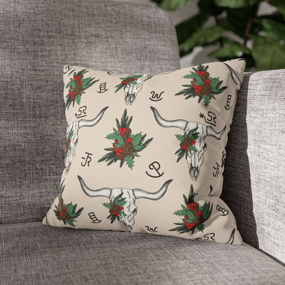 Christmas "Steer" Pillow