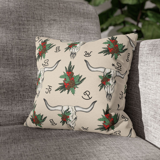Christmas "Steer" Pillow