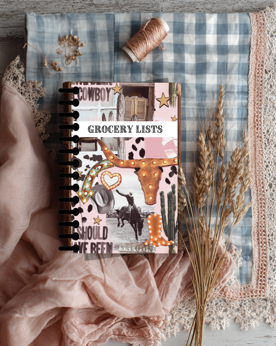 Pocket Size - Grocery List Booklet - Spiral Bound