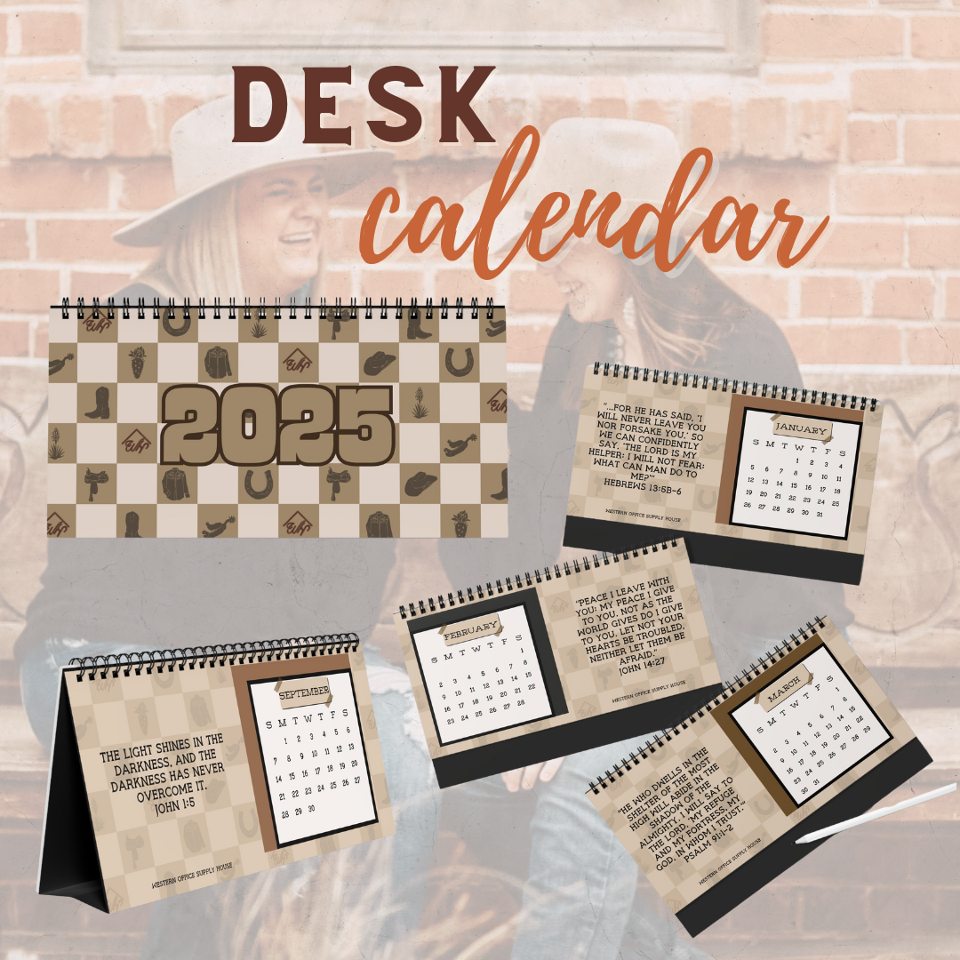 2025 Checked Out Desk Calendar