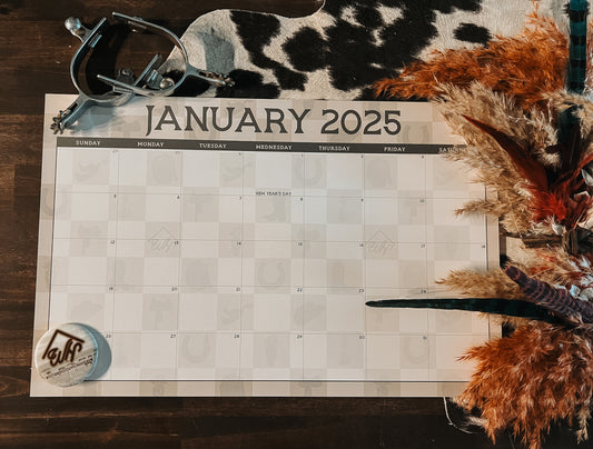 2025 Checked Out Calendar