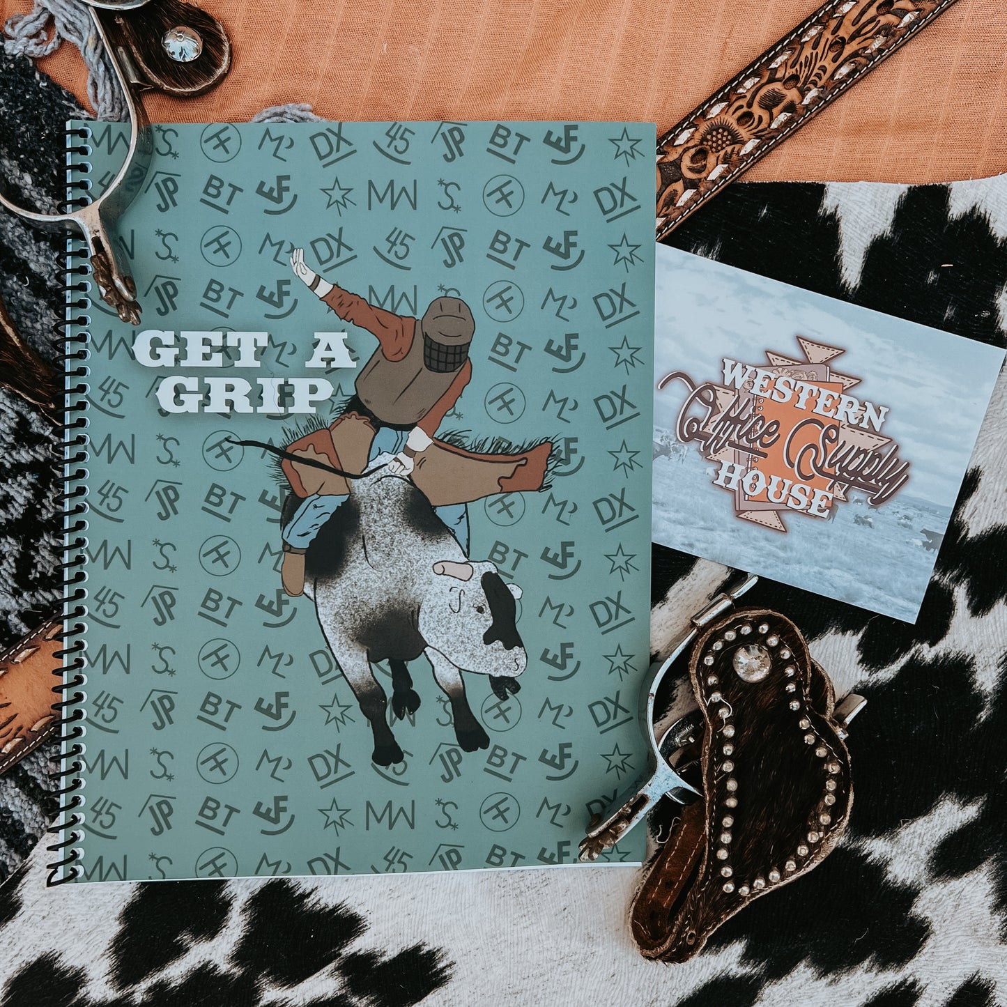Rodeo Tracking Book - Rough Stock Events - Get a Grip - Spiral