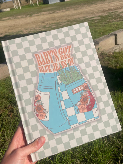 2026 Planner - Blue Jeans - Hard Cover