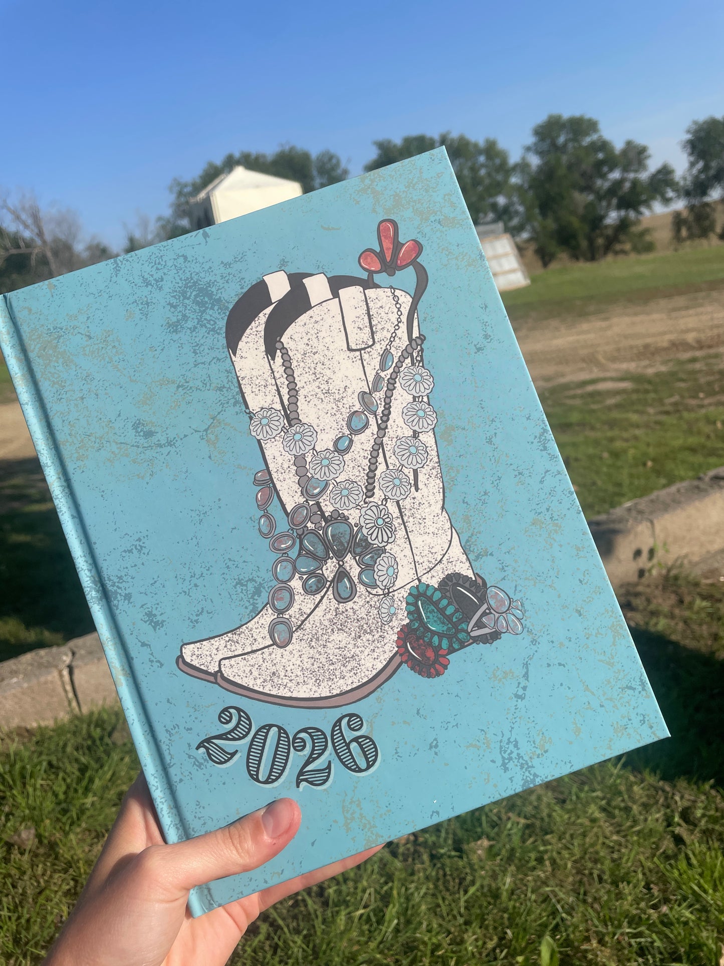 2026 Planner - Drippin' In Turquoise - Hard Cover
