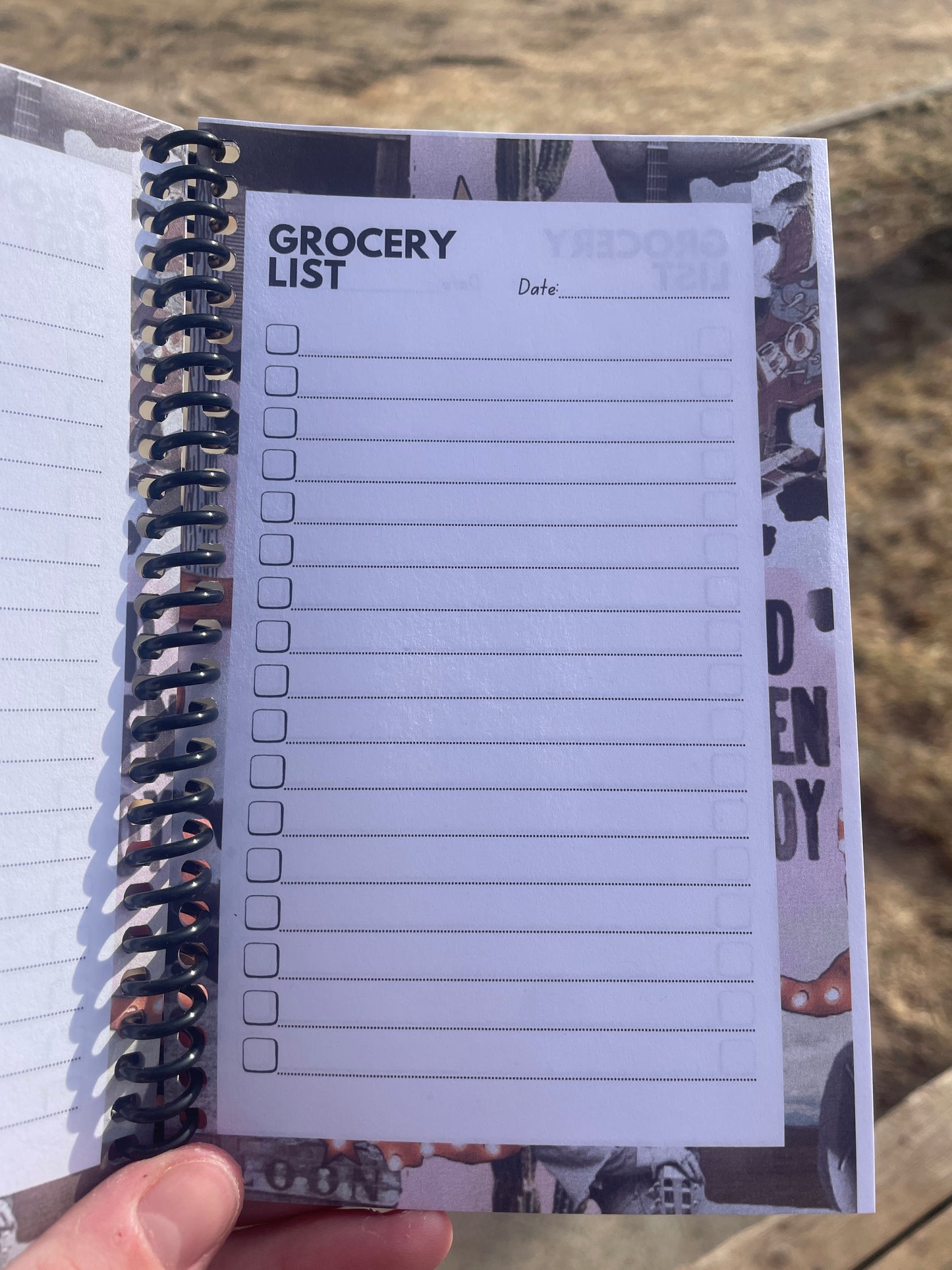 Pocket Size - Grocery List Booklet - Spiral Bound