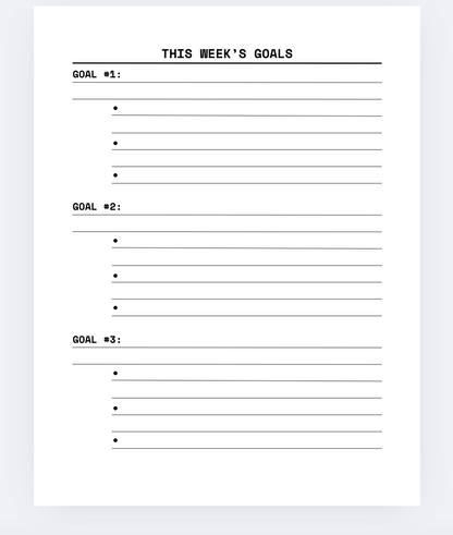 Athletes Journal - 12 Weeks