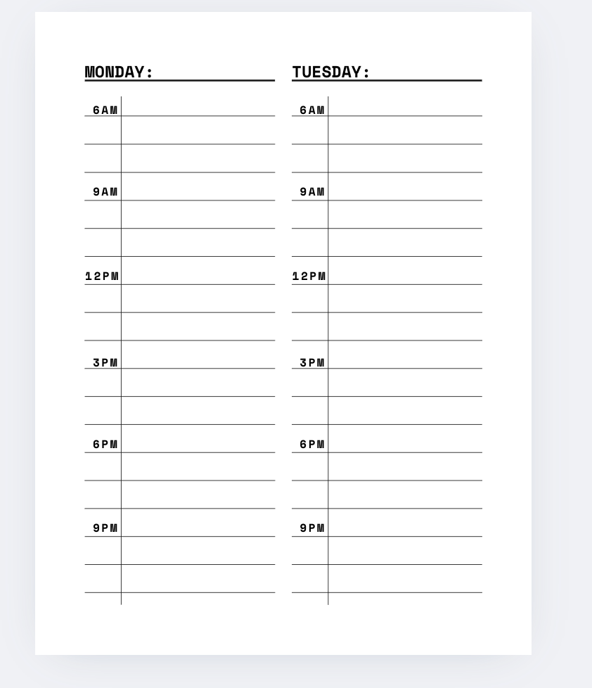 Undated 12-Month Planner - Spiral Bound