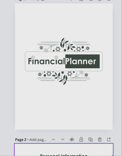 Financial Planner Digital Downloads