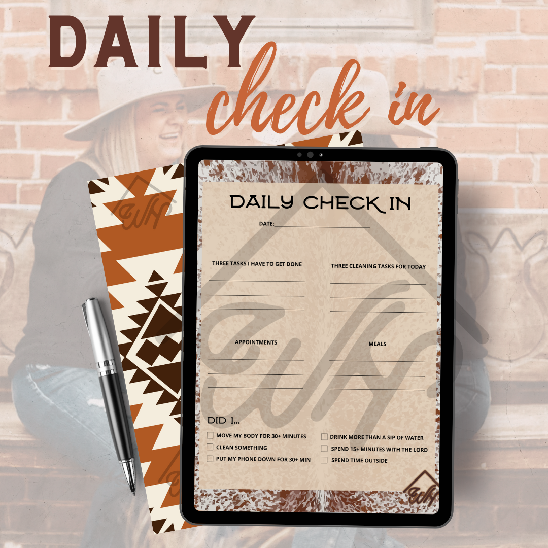 Daily Check In Digital Download