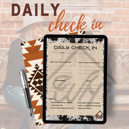 Daily Check In Digital Download