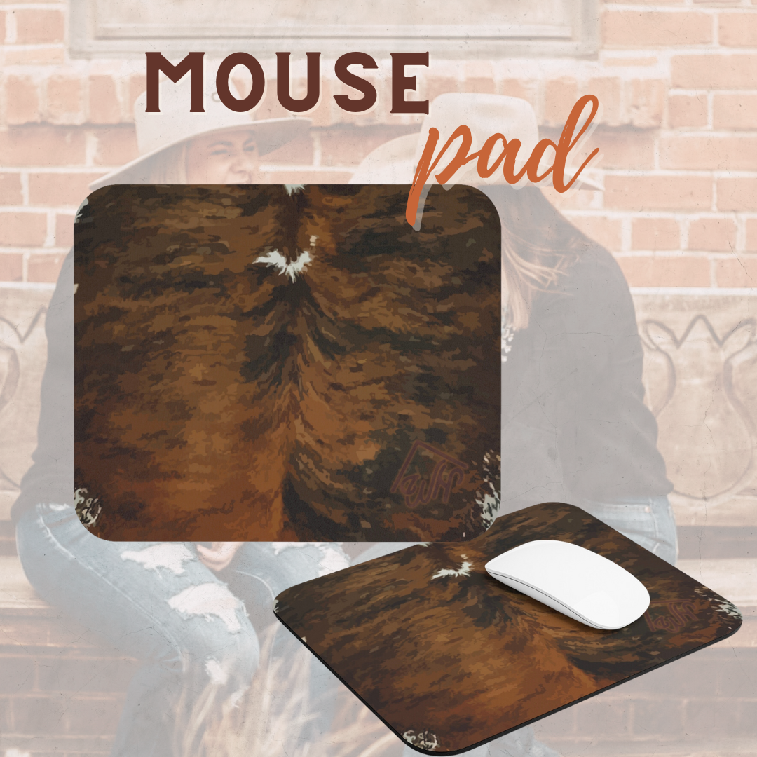 Brindle Hide Mouse Pad