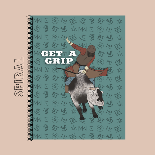 Rodeo Tracking Book - Rough Stock Events - Get a Grip - Spiral