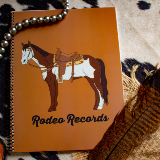 Rodeo Tracking Book Timed Event- Horse Cover- Spiral