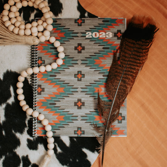 In-Stock 2023 Planner Spiral Aztec Cover